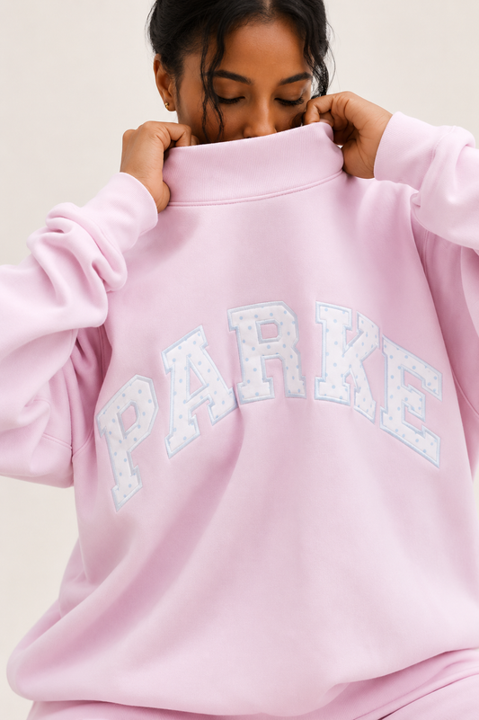 Parke Birthday Cake Varsity Mockneck
